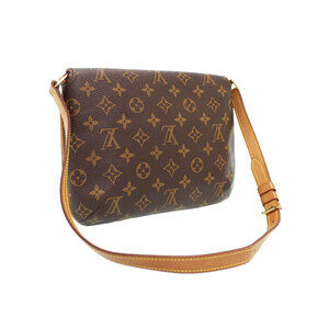 Louis Vuitton Tango Brown Leather Shoulder Monogram Musette Short Bag